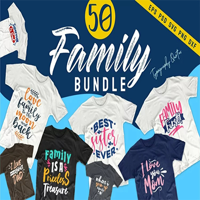 Family SVG Bundle Quotes T-Shirt Designs
