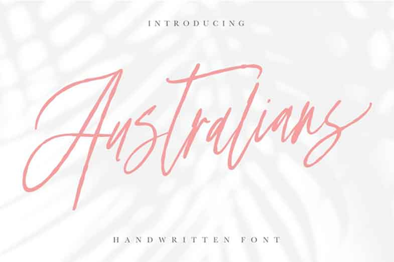 Australians Handwritten Font